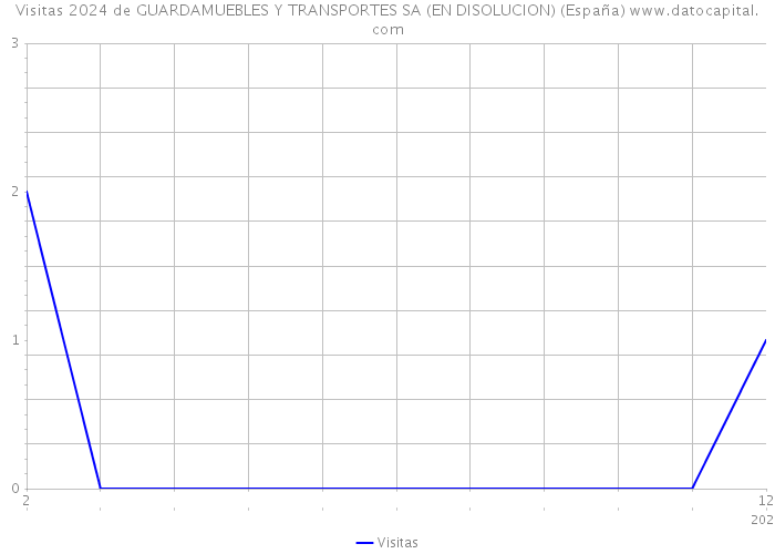 Visitas 2024 de GUARDAMUEBLES Y TRANSPORTES SA (EN DISOLUCION) (España) 
