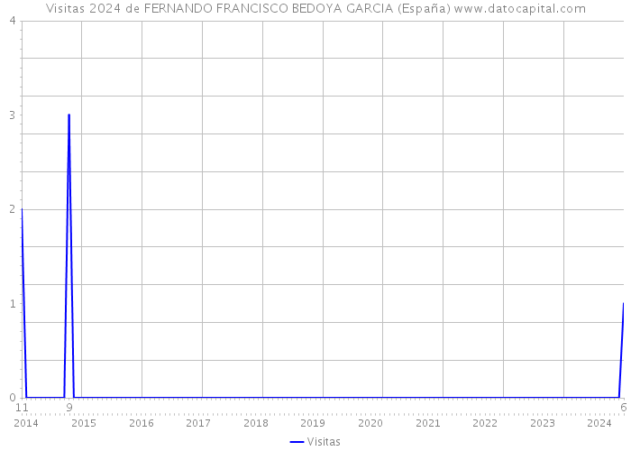 Visitas 2024 de FERNANDO FRANCISCO BEDOYA GARCIA (España) 