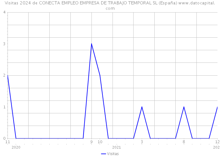 Visitas 2024 de CONECTA EMPLEO EMPRESA DE TRABAJO TEMPORAL SL (España) 