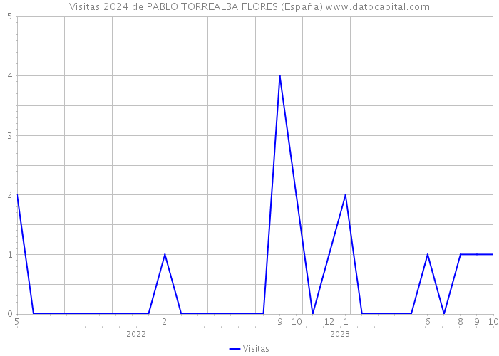 Visitas 2024 de PABLO TORREALBA FLORES (España) 