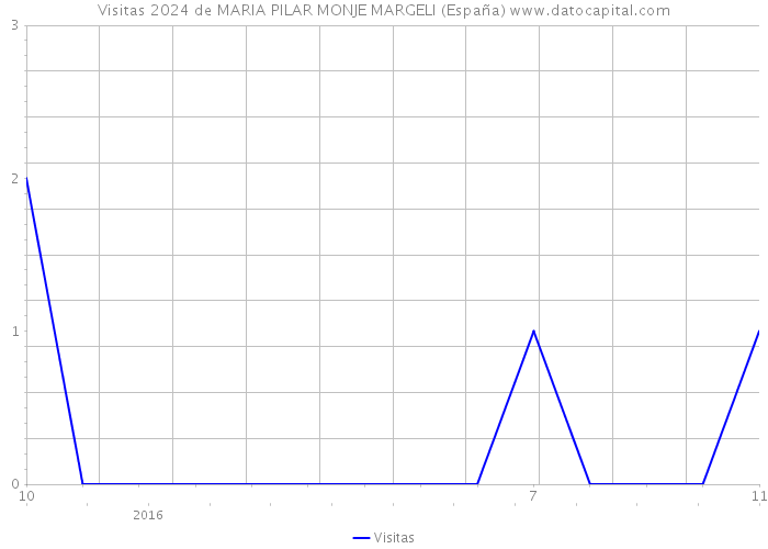 Visitas 2024 de MARIA PILAR MONJE MARGELI (España) 