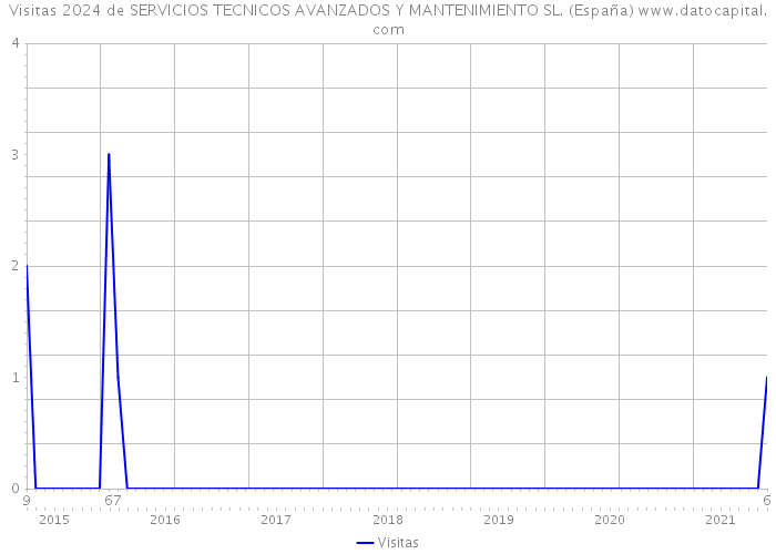 Visitas 2024 de SERVICIOS TECNICOS AVANZADOS Y MANTENIMIENTO SL. (España) 