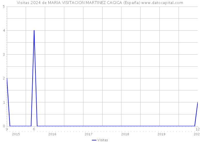 Visitas 2024 de MARIA VISITACION MARTINEZ CAGIGA (España) 
