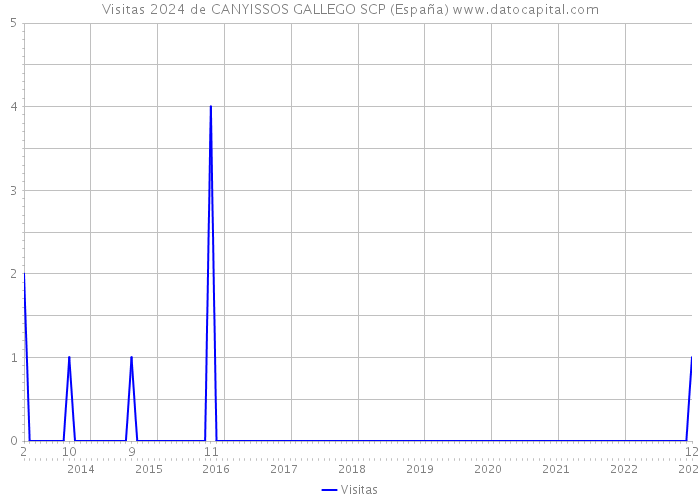 Visitas 2024 de CANYISSOS GALLEGO SCP (España) 