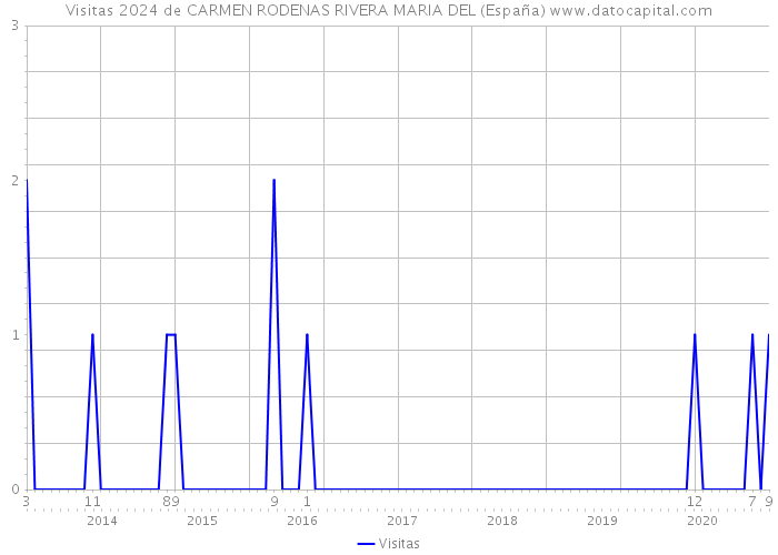 Visitas 2024 de CARMEN RODENAS RIVERA MARIA DEL (España) 