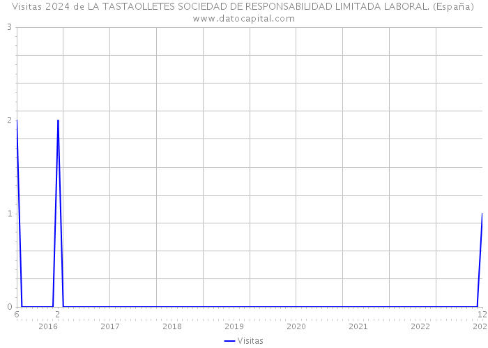 Visitas 2024 de LA TASTAOLLETES SOCIEDAD DE RESPONSABILIDAD LIMITADA LABORAL. (España) 