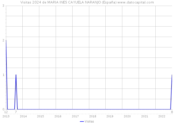 Visitas 2024 de MARIA INES CAYUELA NARANJO (España) 