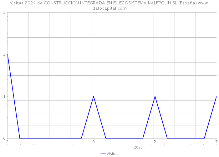 Visitas 2024 de CONSTRUCCION INTEGRADA EN EL ECOSISTEMA KALEPOLIN SL (España) 