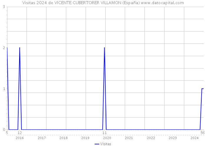 Visitas 2024 de VICENTE CUBERTORER VILLAMON (España) 
