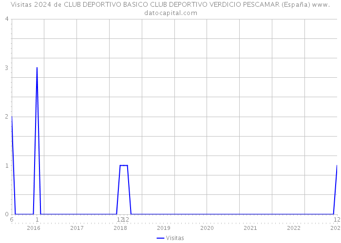 Visitas 2024 de CLUB DEPORTIVO BASICO CLUB DEPORTIVO VERDICIO PESCAMAR (España) 