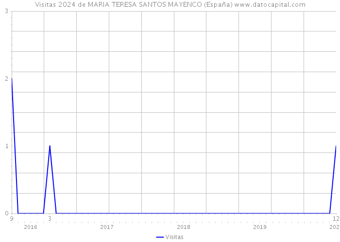 Visitas 2024 de MARIA TERESA SANTOS MAYENCO (España) 