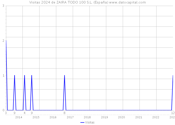 Visitas 2024 de ZAIRA TODO 100 S.L. (España) 