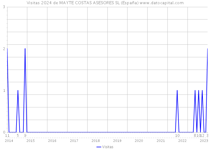 Visitas 2024 de MAYTE COSTAS ASESORES SL (España) 