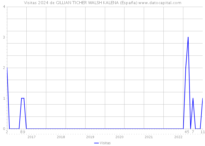 Visitas 2024 de GILLIAN TICHER WALSH KALENA (España) 