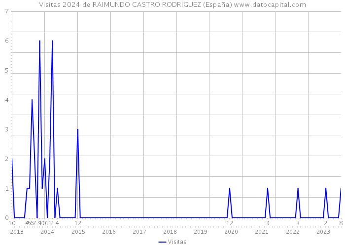Visitas 2024 de RAIMUNDO CASTRO RODRIGUEZ (España) 