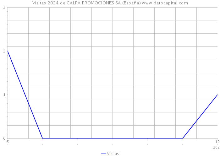 Visitas 2024 de CALPA PROMOCIONES SA (España) 