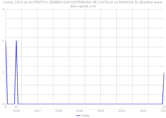 Visitas 2024 de AUTENTICA GENERACION DISTRIBUIDA DE CASTILLA LA MANCHA SL (España) 