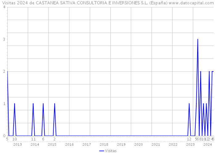 Visitas 2024 de CASTANEA SATIVA CONSULTORIA E INVERSIONES S.L. (España) 