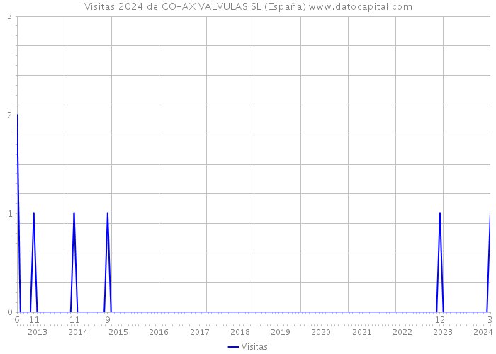 Visitas 2024 de CO-AX VALVULAS SL (España) 