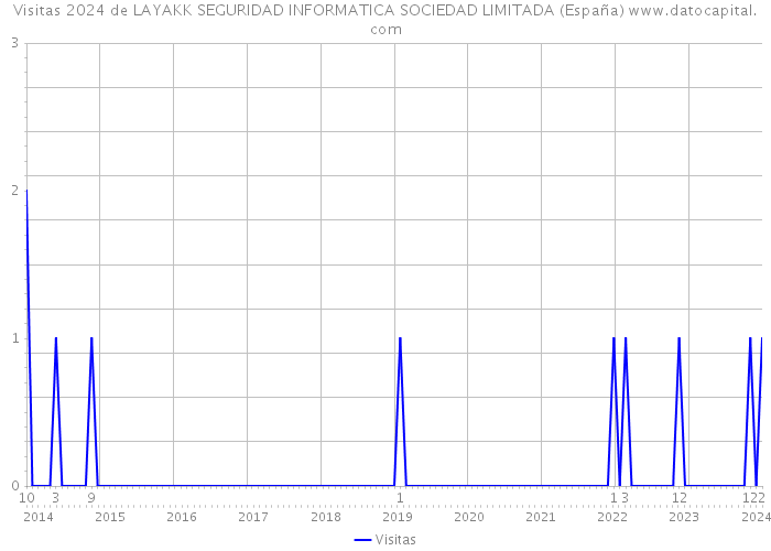 Visitas 2024 de LAYAKK SEGURIDAD INFORMATICA SOCIEDAD LIMITADA (España) 