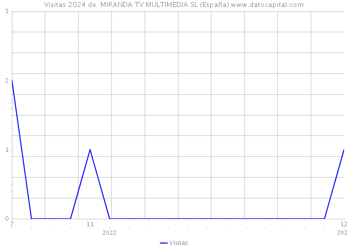 Visitas 2024 de  MIRANDA TV MULTIMEDIA SL (España) 