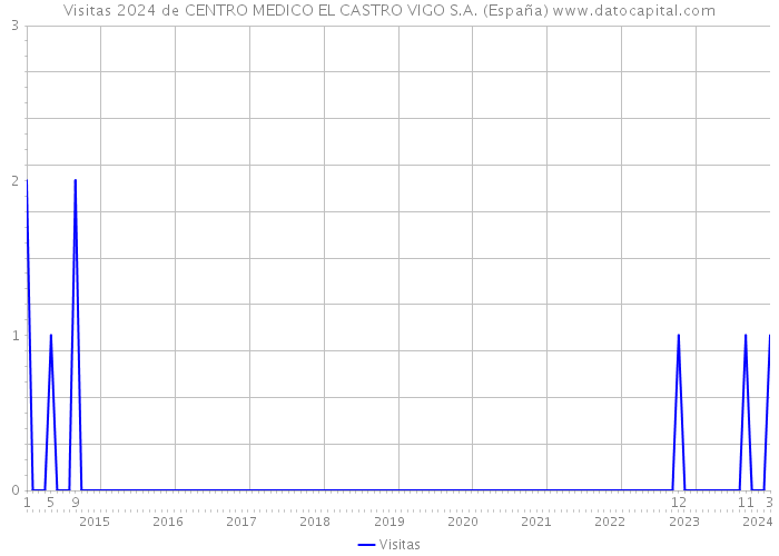 Visitas 2024 de CENTRO MEDICO EL CASTRO VIGO S.A. (España) 