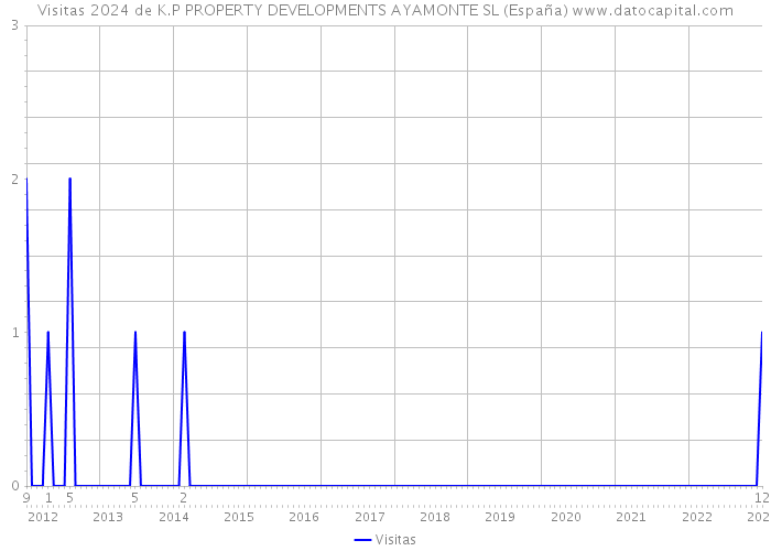 Visitas 2024 de K.P PROPERTY DEVELOPMENTS AYAMONTE SL (España) 