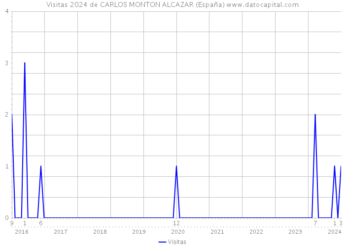 Visitas 2024 de CARLOS MONTON ALCAZAR (España) 