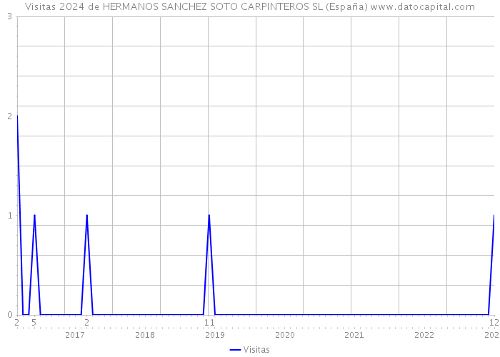 Visitas 2024 de HERMANOS SANCHEZ SOTO CARPINTEROS SL (España) 