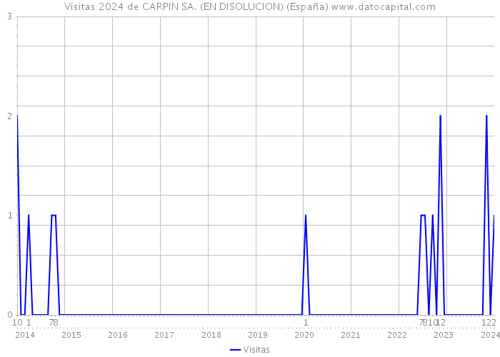 Visitas 2024 de CARPIN SA. (EN DISOLUCION) (España) 
