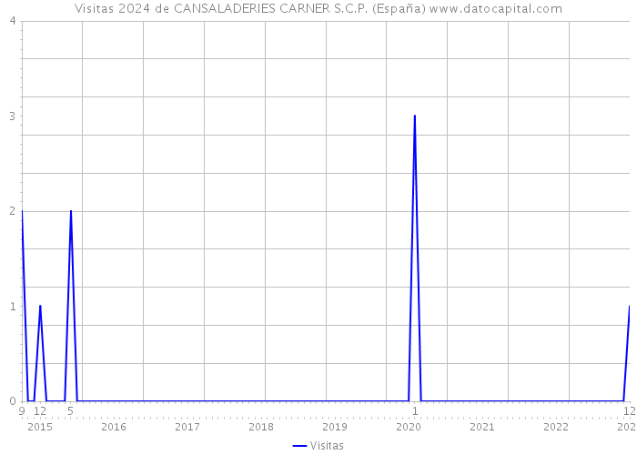 Visitas 2024 de CANSALADERIES CARNER S.C.P. (España) 