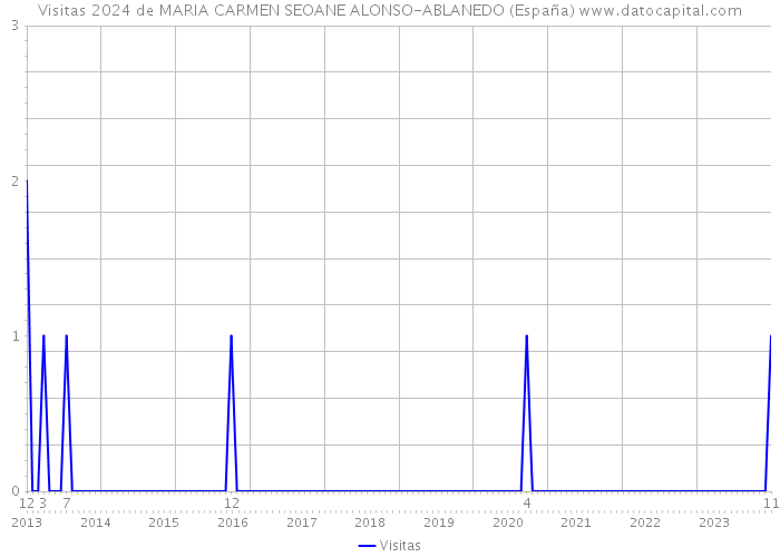 Visitas 2024 de MARIA CARMEN SEOANE ALONSO-ABLANEDO (España) 