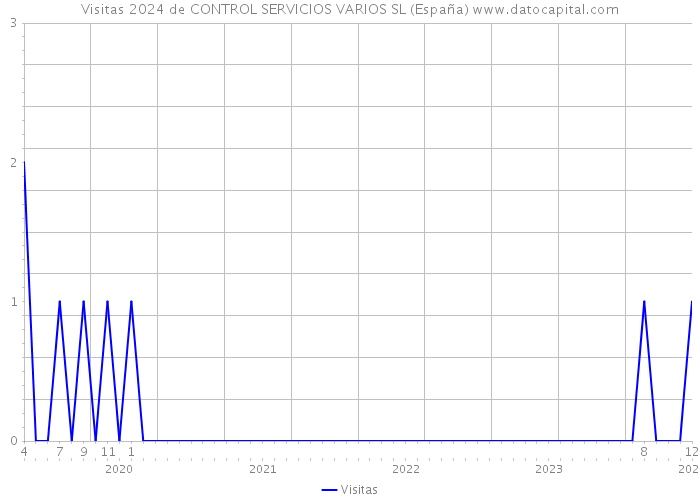 Visitas 2024 de CONTROL SERVICIOS VARIOS SL (España) 