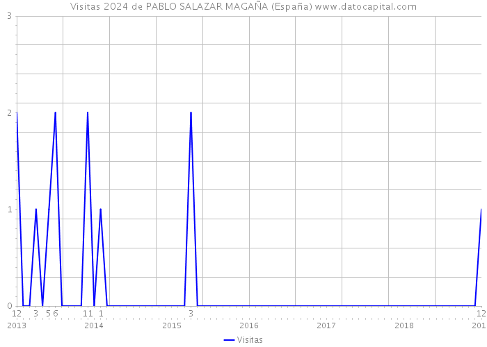 Visitas 2024 de PABLO SALAZAR MAGAÑA (España) 