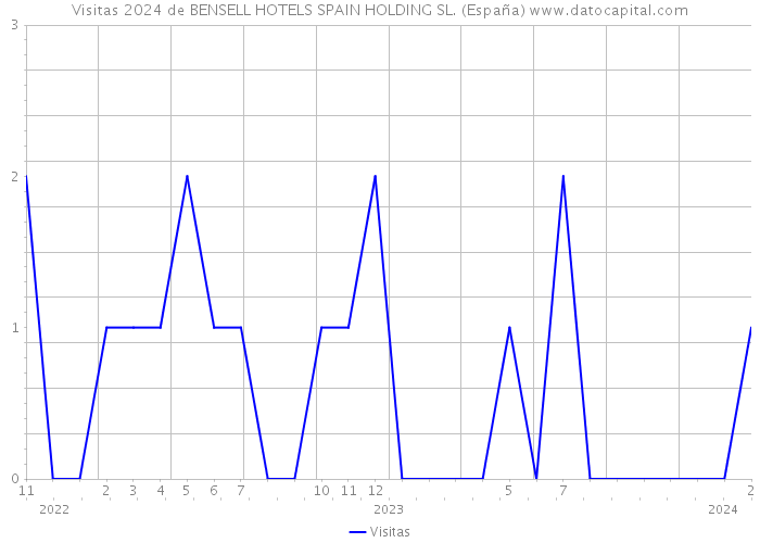 Visitas 2024 de BENSELL HOTELS SPAIN HOLDING SL. (España) 