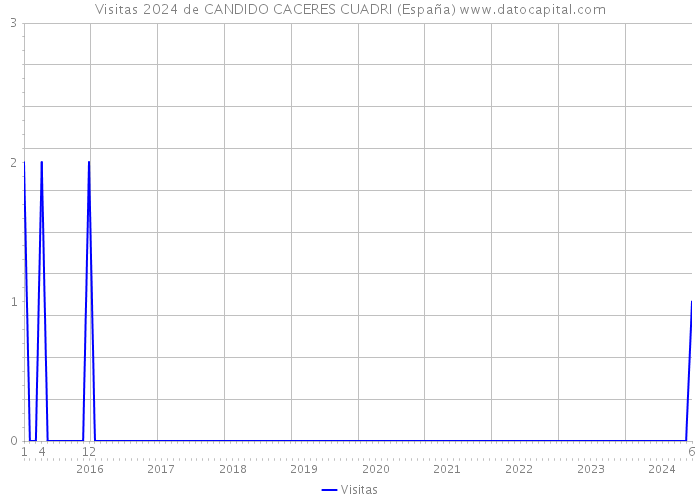 Visitas 2024 de CANDIDO CACERES CUADRI (España) 