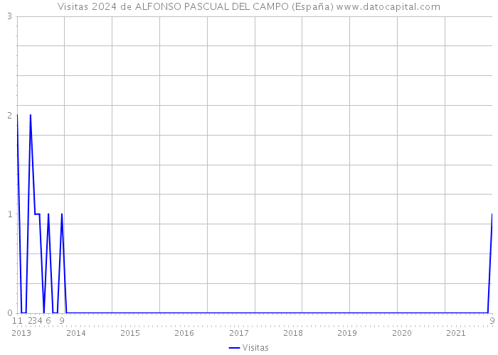 Visitas 2024 de ALFONSO PASCUAL DEL CAMPO (España) 