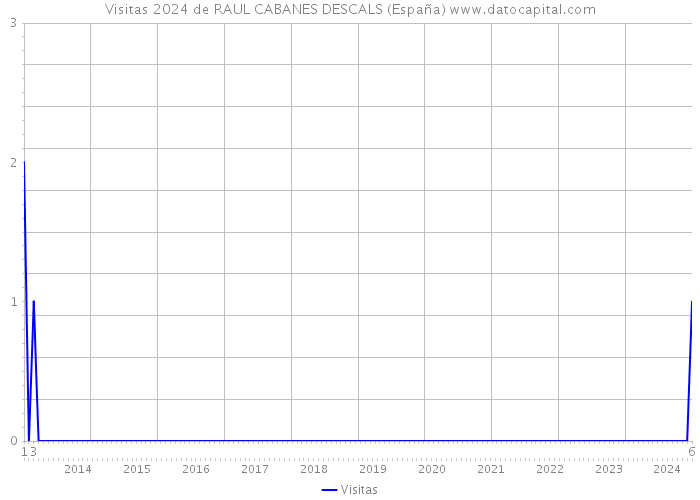 Visitas 2024 de RAUL CABANES DESCALS (España) 