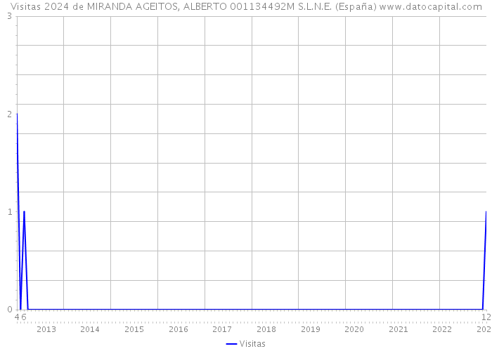 Visitas 2024 de MIRANDA AGEITOS, ALBERTO 001134492M S.L.N.E. (España) 
