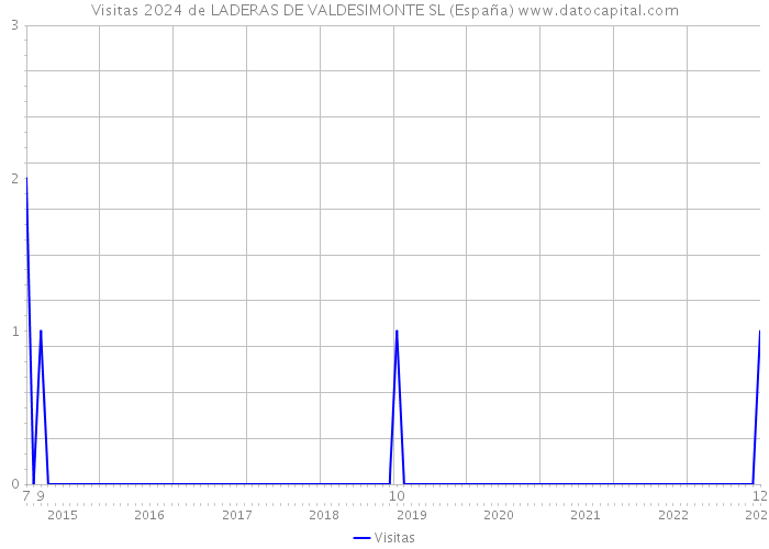 Visitas 2024 de LADERAS DE VALDESIMONTE SL (España) 