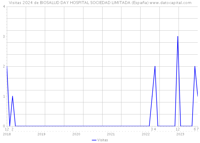 Visitas 2024 de BIOSALUD DAY HOSPITAL SOCIEDAD LIMITADA (España) 