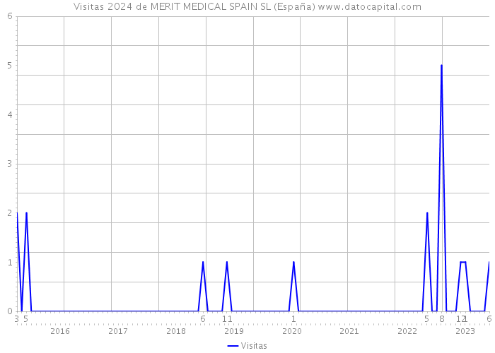 Visitas 2024 de MERIT MEDICAL SPAIN SL (España) 