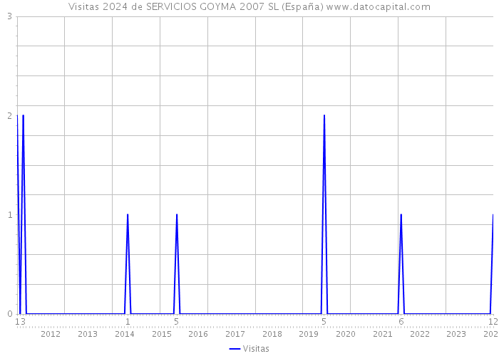 Visitas 2024 de SERVICIOS GOYMA 2007 SL (España) 