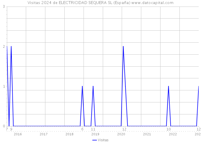 Visitas 2024 de ELECTRICIDAD SEQUERA SL (España) 