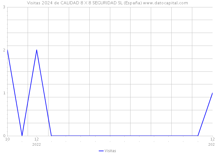 Visitas 2024 de CALIDAD 8 X 8 SEGURIDAD SL (España) 