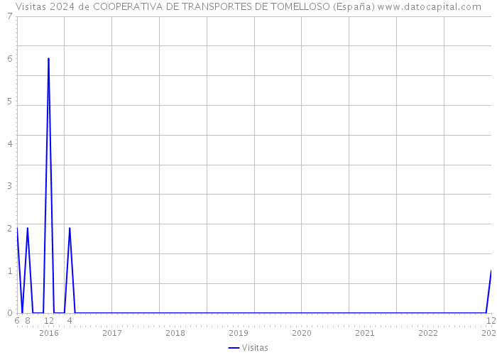 Visitas 2024 de COOPERATIVA DE TRANSPORTES DE TOMELLOSO (España) 