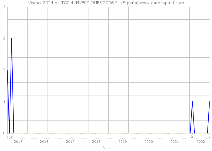 Visitas 2024 de TOP 4 INVERSIONES 2006 SL (España) 