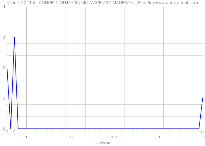 Visitas 2024 de CONCEPCION MARIA VILLAVICENCIO MANESCAU (España) 