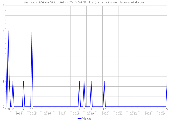 Visitas 2024 de SOLEDAD POVES SANCHEZ (España) 