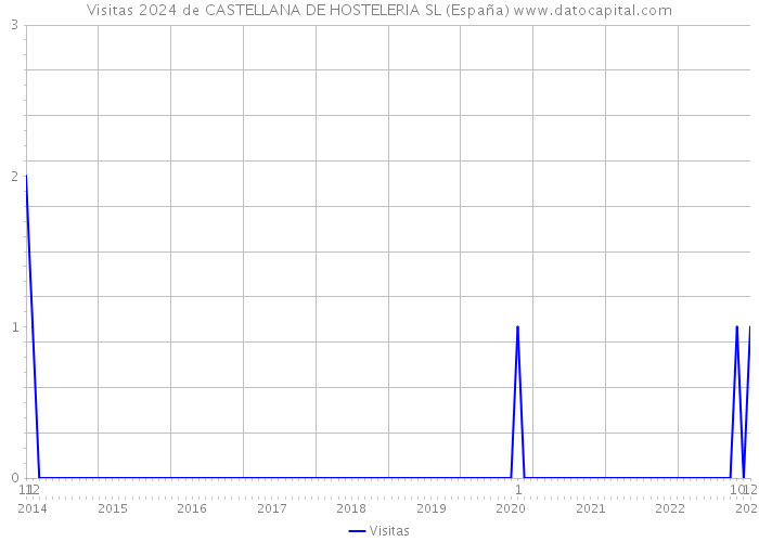 Visitas 2024 de CASTELLANA DE HOSTELERIA SL (España) 
